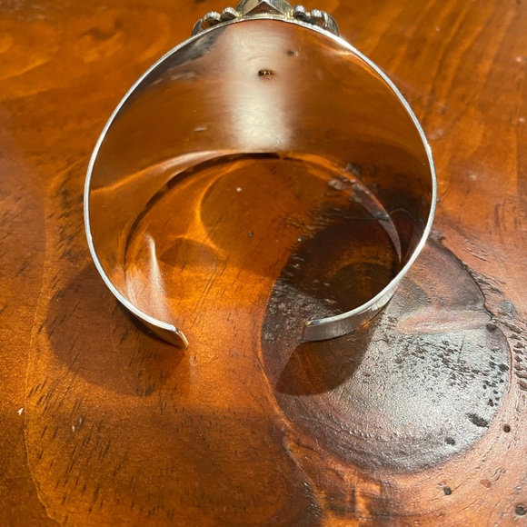 Larimar sterling silver cuff bracelet
